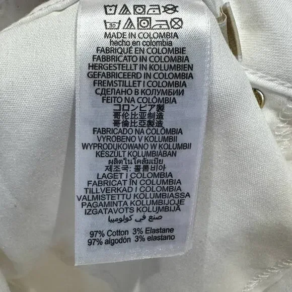 Michael Kors White Selma Skinny Jeans 22W - Picture 5 of 5